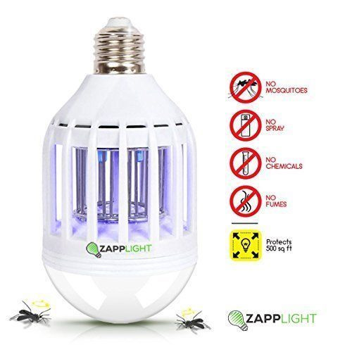ZappLight LED 60W Bug Zapper Bulb Kills ...