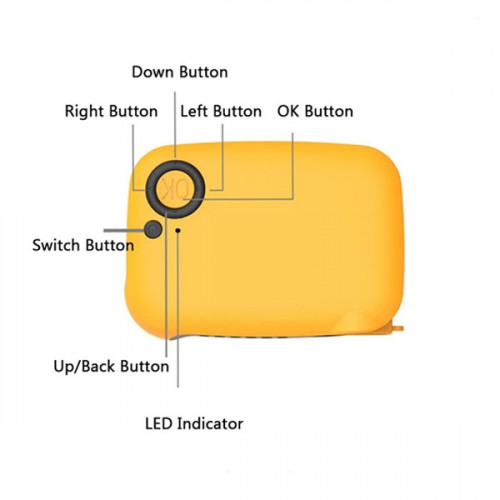 Mini Portable LED Projector For Home and Office ( Works with Power Bank )