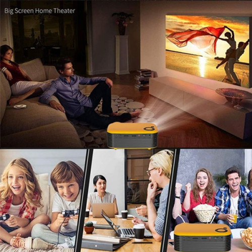 Mini Portable LED Projector For Home and Office ( Works with Power Bank )
