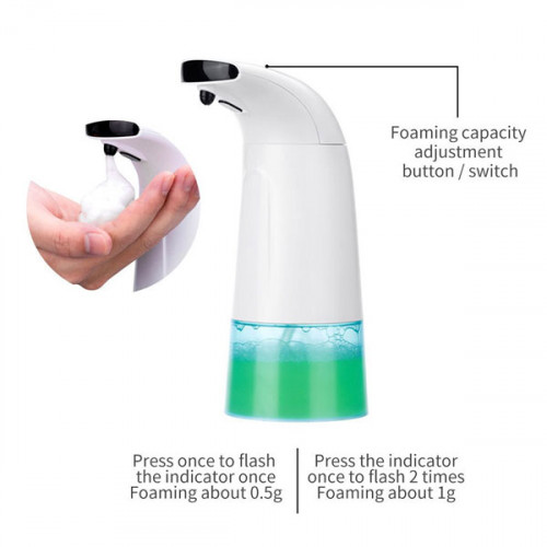 Touchless Automatic Foam Soap & Sanitizer Dispenser 