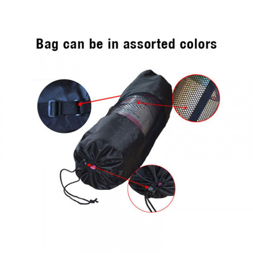 Yoga Mat With Bag (185 x 90 x 1.5CM) - Black