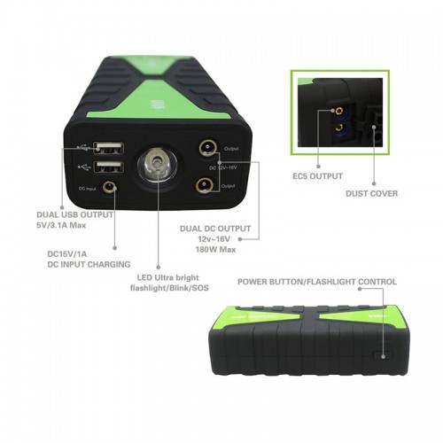 16800 mAh 12V Portable Car Jump Starter