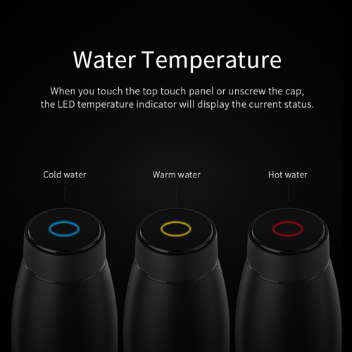 Rock space Smart Vacuum Bottle - Black