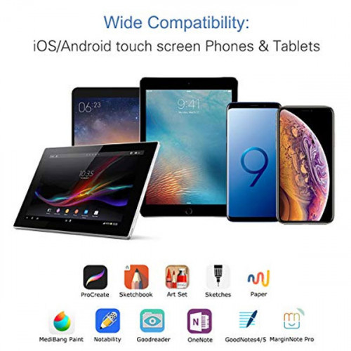 Active Stylus Pen Compatible for iOS & Android Devices