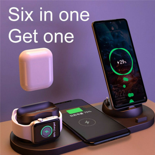 6 in 1 Universal Portable Multifunctional Wireless Charger Stand