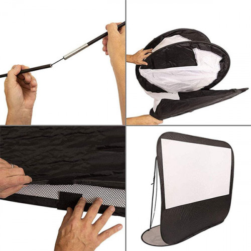 Pop Up Instant Portable Flexible Projector Screen 84 inch