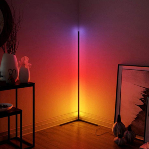 RGB Floor Light, LED Dimmable Corner Floor Lamp with Remote Control ( Pack Of 2 )