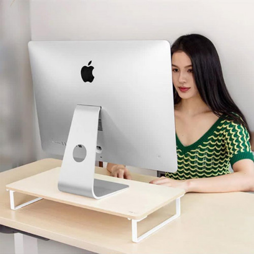 Wooden Mini Stand For iMac and Laptops (...