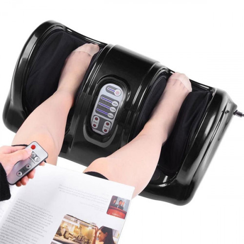 Personal Home Health Care Foot Massager with Remote - Black