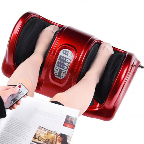 Personal Home Health Care Foot Massager with Remote - Red