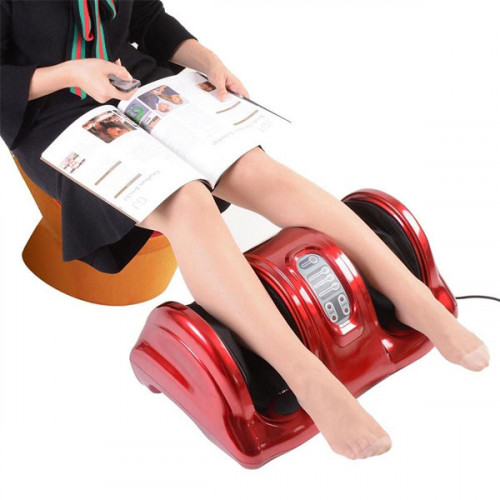 Personal Home Health Care Foot Massager with Remote - Red