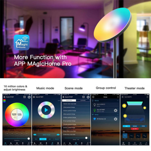 Modern RGB LED Floor Lamp 