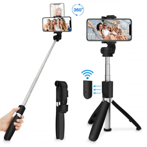 Selfie Stick Tripod, Extendable Bluetoot...