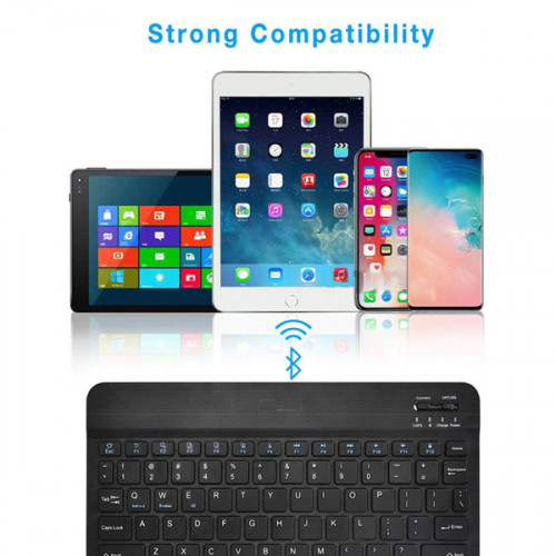 Portable Rechargeable Bluetooth Keyboard For All Smart Phones & Tablets ( Arabic & English) Portable Rechargeable Bluetooth Keyboard For All Smart Phones & Tablets ( Arabic & English)