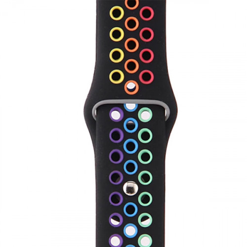 Apple Watch Nike+ Soft Silicon Band For 42MM / 44MM - Pride Black