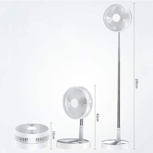 Mini Rechargeable Folding Rotation Telescopic Fan
