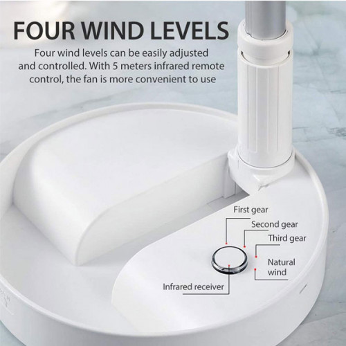 Mini Rechargeable Folding Rotation Telescopic Fan