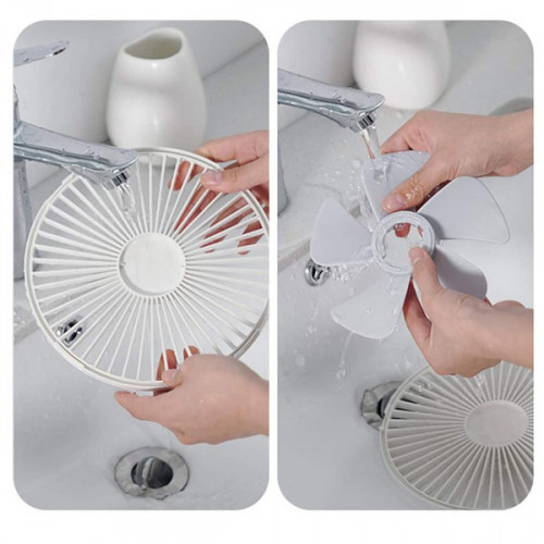 Mini Rechargeable Folding Rotation Telescopic Fan