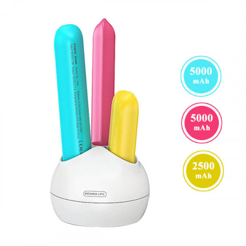 Remax 3 Power Bank Station ( 5000mAh x 2...