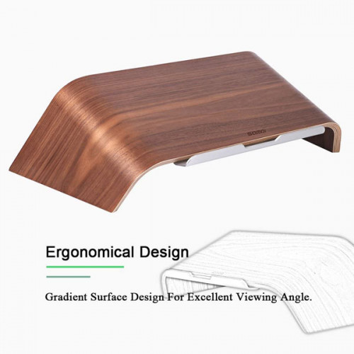 SAMDI Tilt Wood Laptop Stand - Walnut