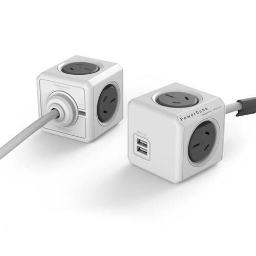PowerCube 4 way Power Socket & 2 USB...