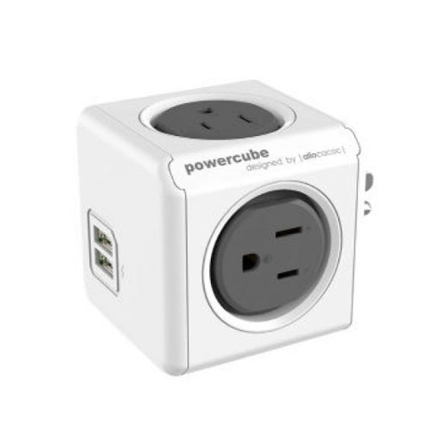 PowerCube 4 way Power Socket & 2 USB...