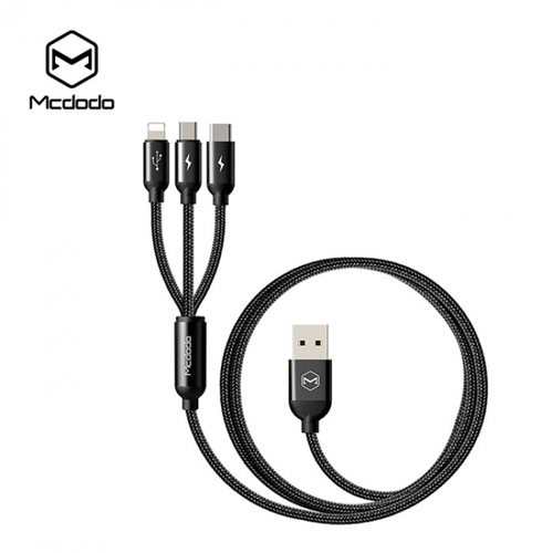 Mcdodo 3 in 1 Lightning + Micro USB + Ty...
