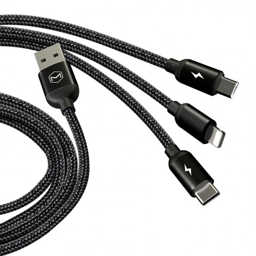 Mcdodo 3 in 1 Lightning + Micro USB + Type-C Cable 