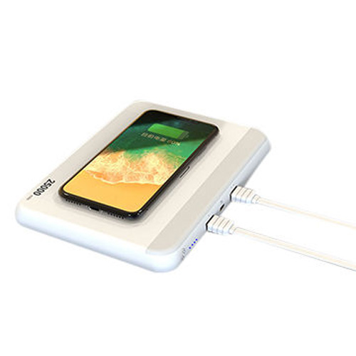 Konfulon Real 25000mah powerbank Dual USB Output with Wireless Charger