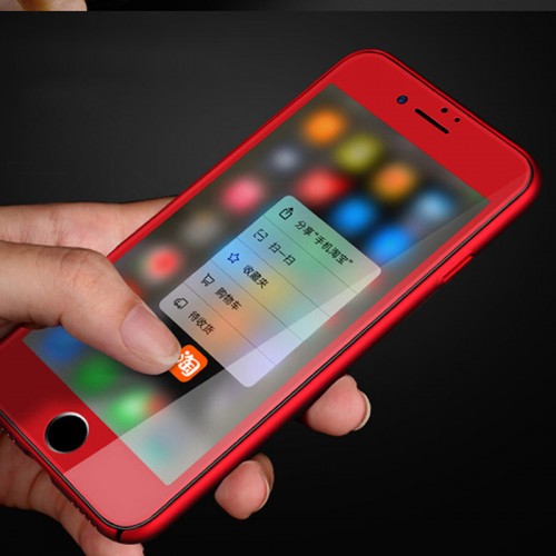 JOYROOM 3D Full Protection Tempered Glass Screen Protector For IPhone 7 Plus / 8 Plus - RED