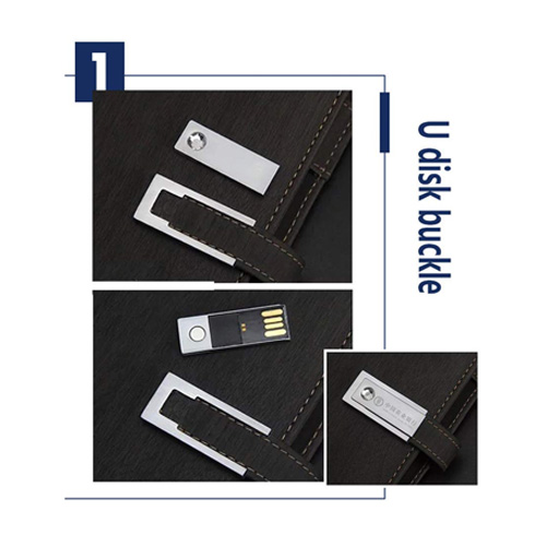 BADOW 4000 mAh Wireless Power Bank with 8 GB Flash Drive Note Book 