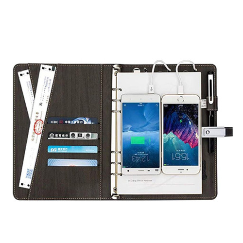 BADOW 4000 mAh Wireless Power Bank with 8 GB Flash Drive Note Book 