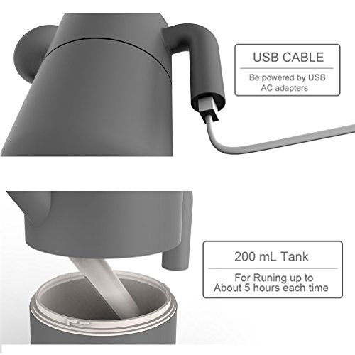 Portable Watering Pot Shape Mist Humidifier with LED - Blue