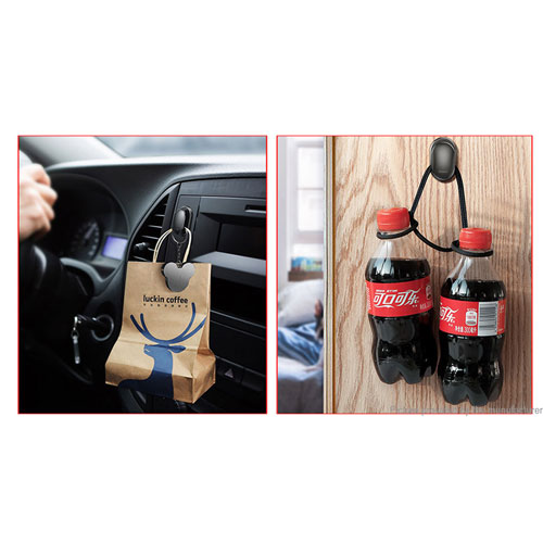 Baseus Self-adhesive Car Home Organizer Wall Hook Hanger (Pack of 4 )