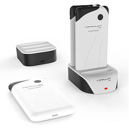 Konfulon 3 x 10000 mAh Power Bank Statio...