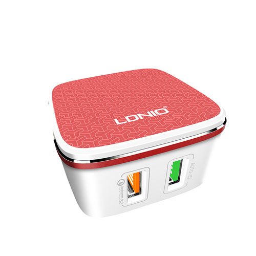 LDNIO A2405Q Qualcomm 3.0 Quick Charge 2 USB Charger with Lightning Cable (UK Pin)