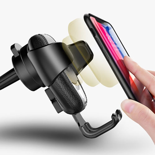 Wireless Car Charger For iPhone XS Max , iPhone X , iPhone 8 , Note 9 , S10 - Black
