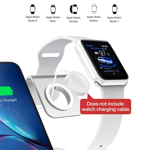 3 in 1 Aluminum Wireless Charger For iPhone , Airpods and Apple Watch