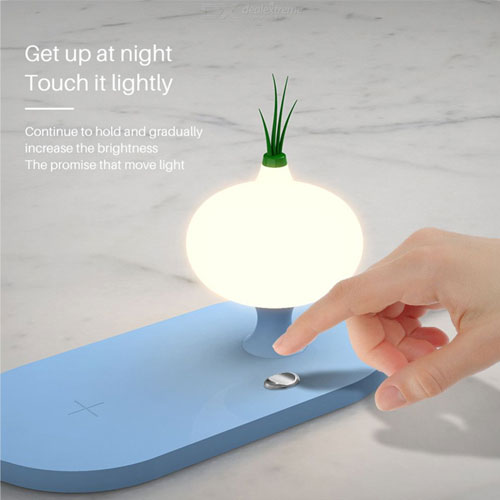 Fast Charging Pad Wireless Charger with Night Light
