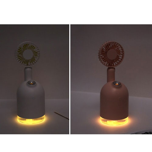 Mini Rechargeable Handheld Fan with Humidifier - White Mini Rechargeable Handheld Fan with Humidifier - White