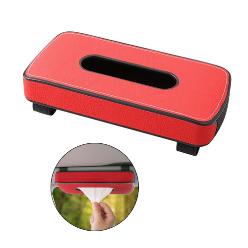 Car Sun Visor Leather Tissue Box Holder ...