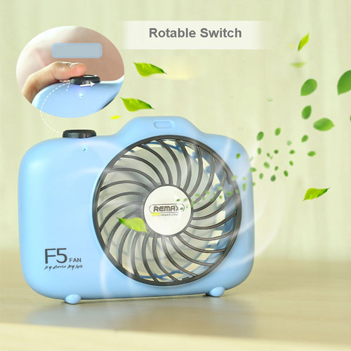 REMAX  Rechargeable Handheld Camera Shape Mini Fan 