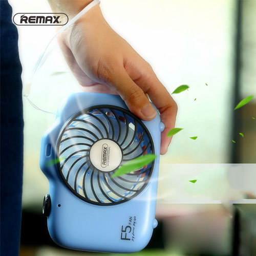 REMAX  Rechargeable Handheld Camera Shape Mini Fan 