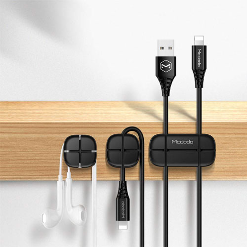 McDodo Silicone Charging Cable Organizer - Black
