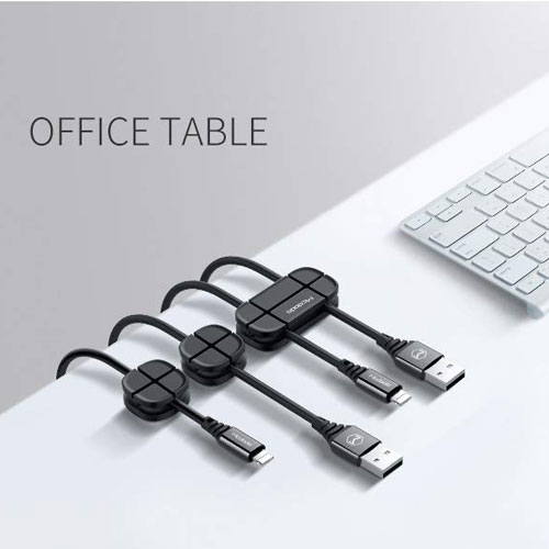 McDodo Silicone Charging Cable Organizer - Black