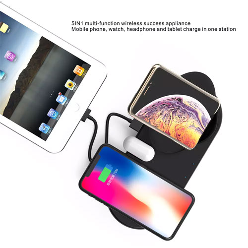5 in 1 Wireless Charger For iPhone , Apple Watch , Tablets and Airpods