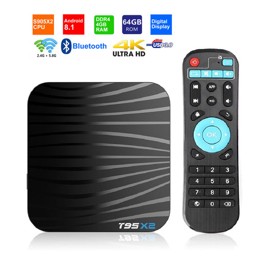 T95X2 Android 8.1 TV BOX Amlogic S905X2 ...