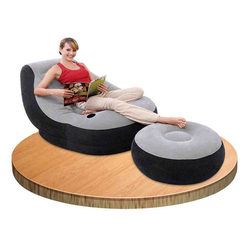 Ultra Lounge Inflatable Sofa Chair with Ottoman