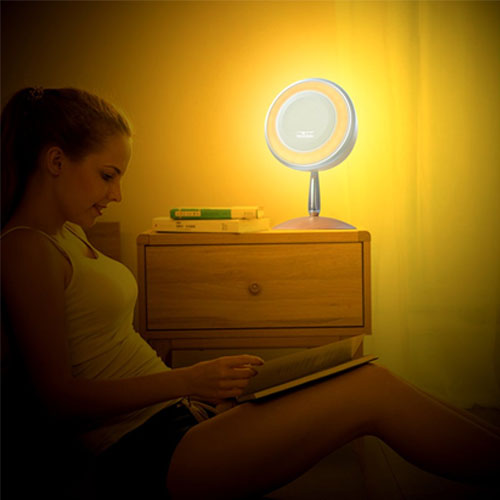 Wooden Retro Style Wireless Bluetooth Speaker with Color Changing LED Light