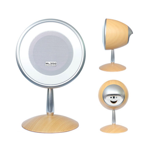 Wooden Retro Style Wireless Bluetooth Speaker with Color Changing LED Light